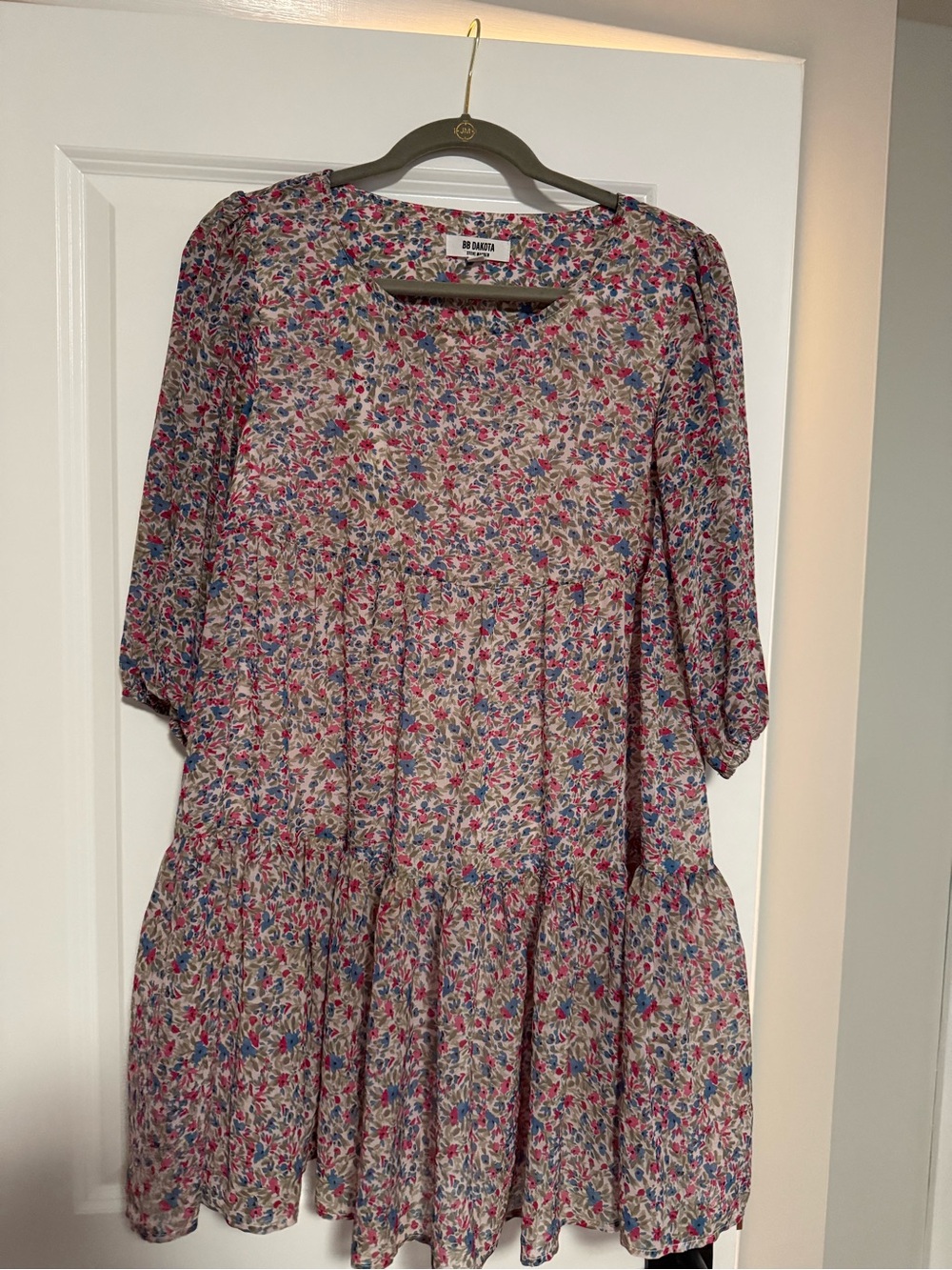 BB Dakota Floral Tiered Mini Dress